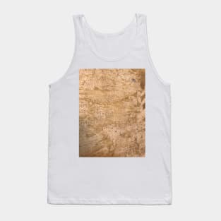 Tan Cork Frotage Painting Tank Top